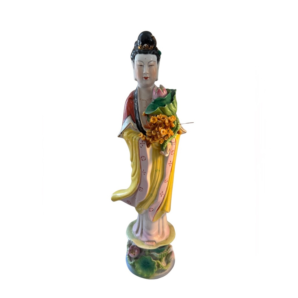 Vintage Chinese Kwan Yin Guanyin Goddess Of Mercy